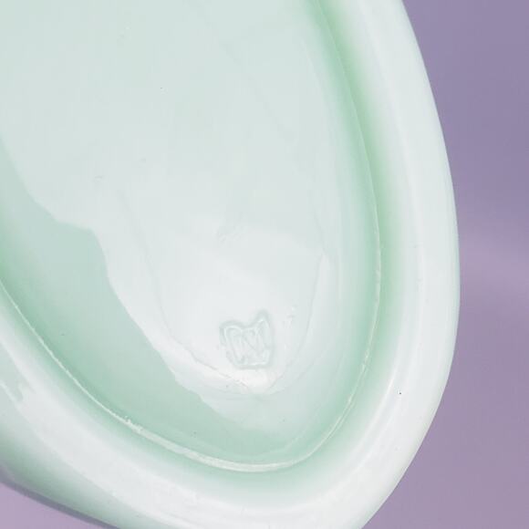 Mosser Glass 2-3/4 Inch Jadeite Glass Scalloped Spoon Rest - Picture 9 of 12